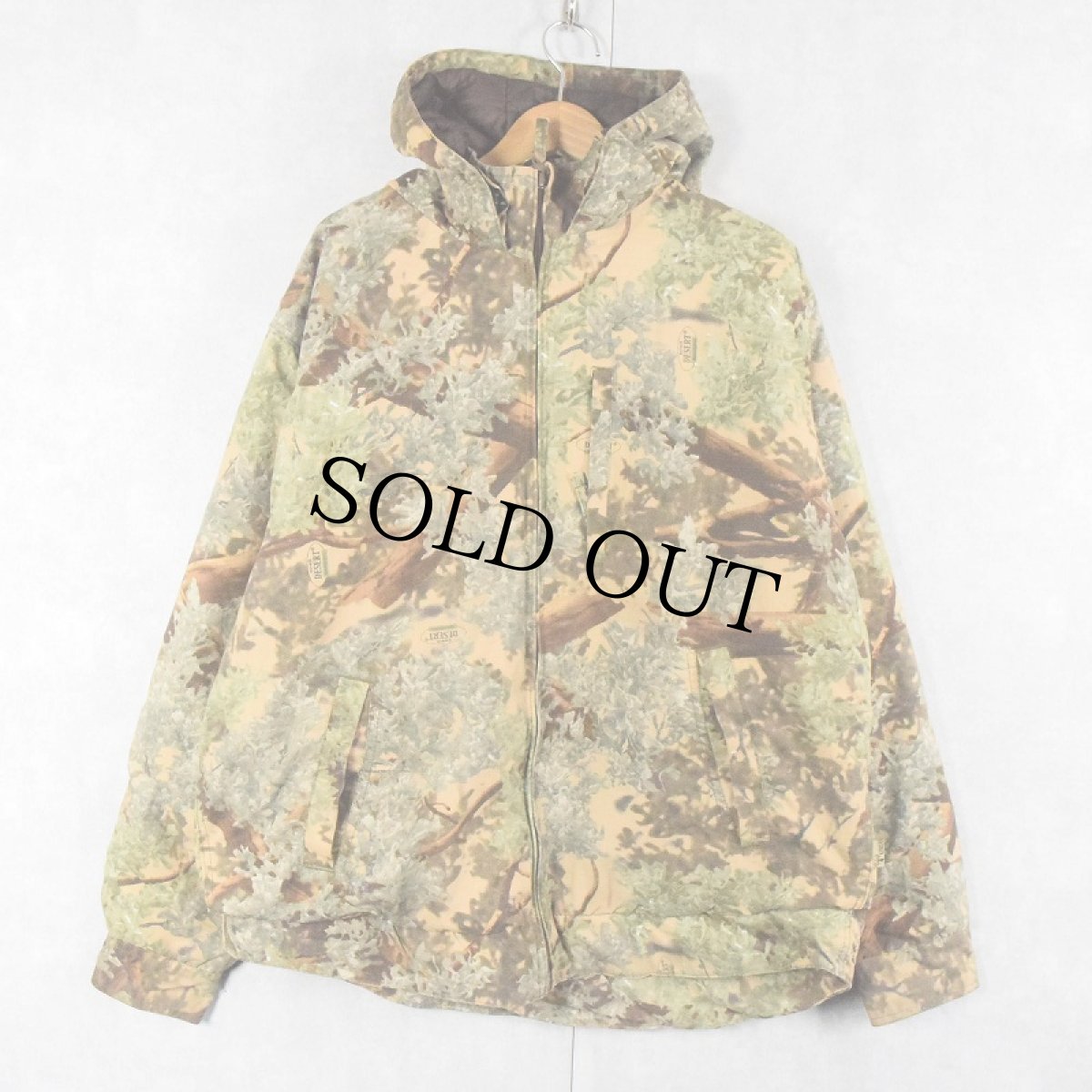画像1: KING'S CAMO リアルツリーカモ柄 キルティングライナー 中綿入りジップパーカー M (1)