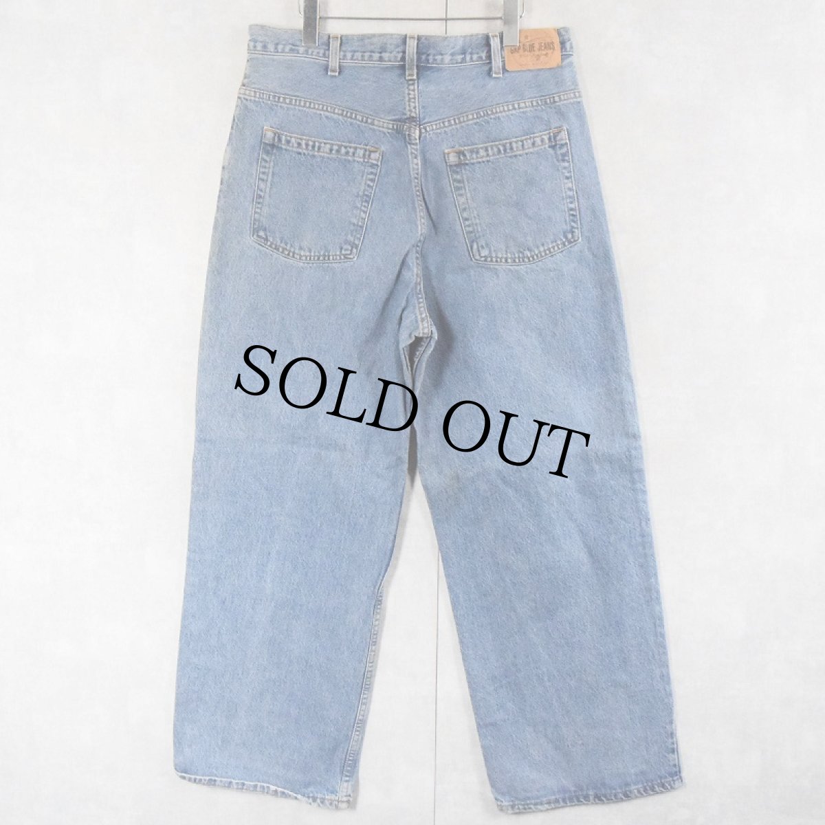 画像2: 90's〜 GAP BLUE JEANS "super wide" デニムパンツ W35 (2)