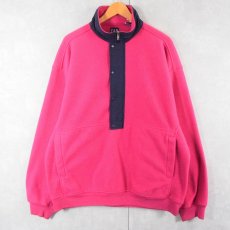 画像1: 90's GAP フリースプルオーバージャケット XL (1)