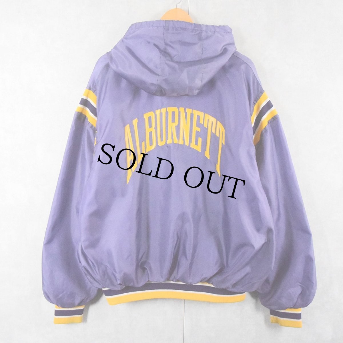 画像2: 70's Birdie USA製 "ALBURNETT" ハーフジップ ナイロンパーカー 2X (2)