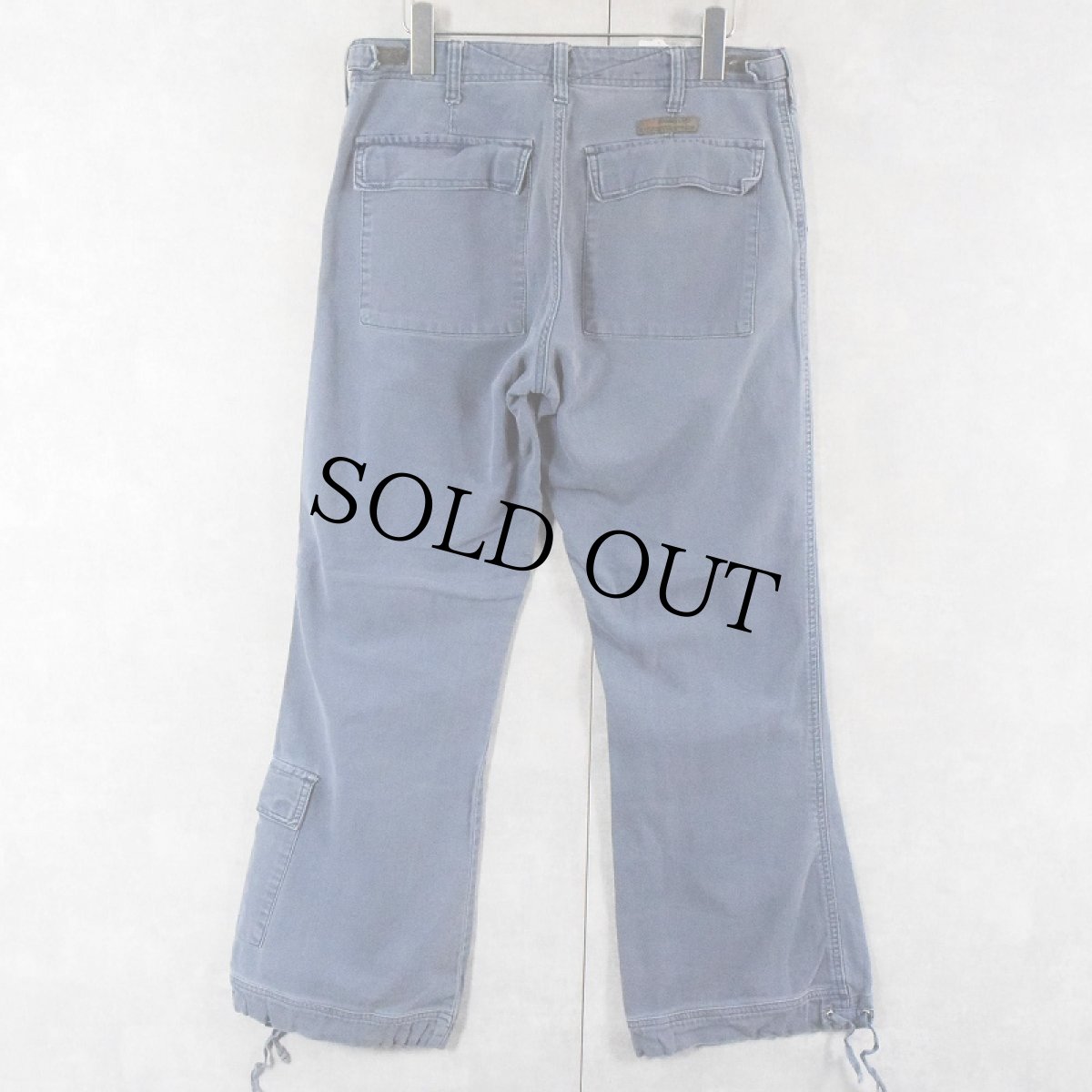 画像2: 90's〜 Abercrombie&Fitci コットンフレアパンツ W26-31 (2)