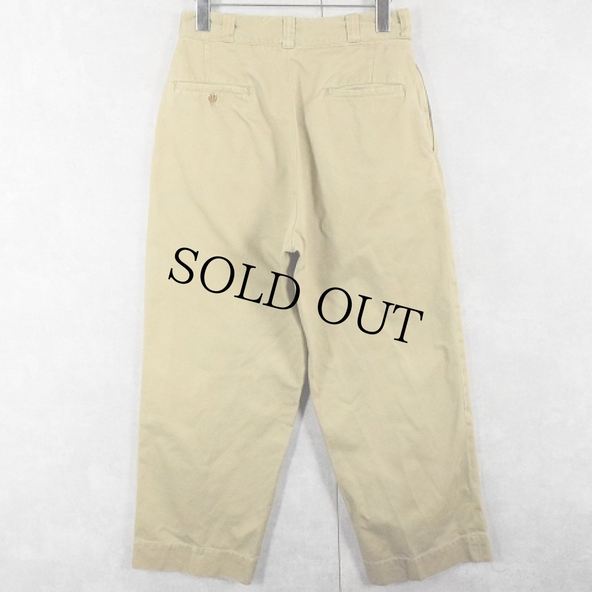 画像2: 60's U.S.ARMY チノトラウザーズ W27 (2)