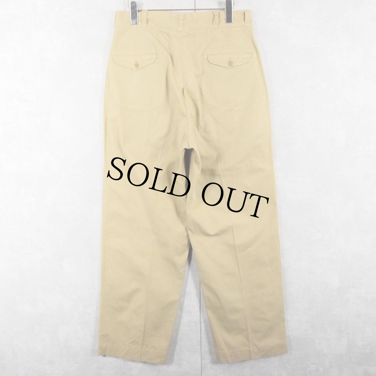 画像2: 60's U.S.ARMY チノトラウザーズ W31 (2)