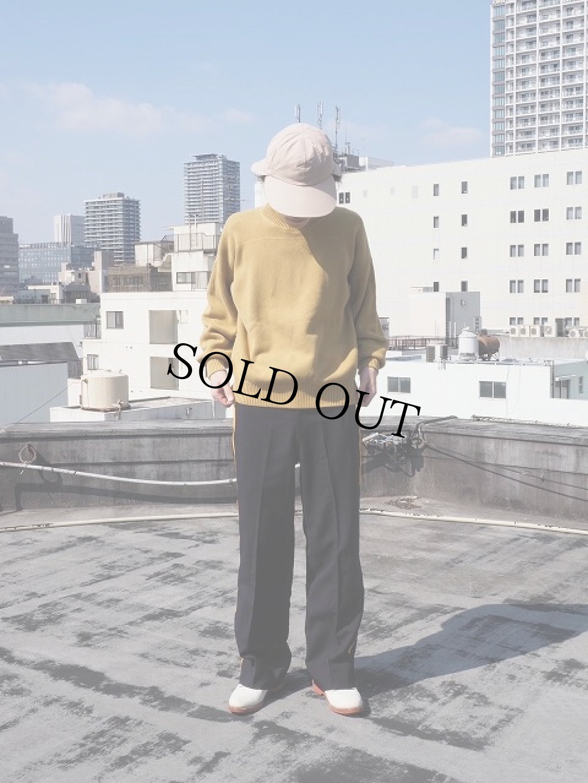 画像6: 50〜60's サイドライン セレモニーパンツ NAVY W30 (6)