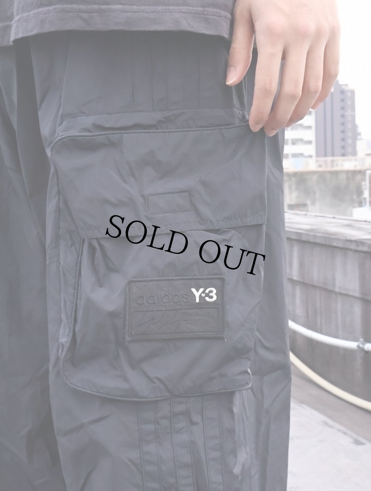 画像2: Y-3 adidas×YOHJI YAMAMOTO ナイロンカーゴパンツ BLACK S (2)