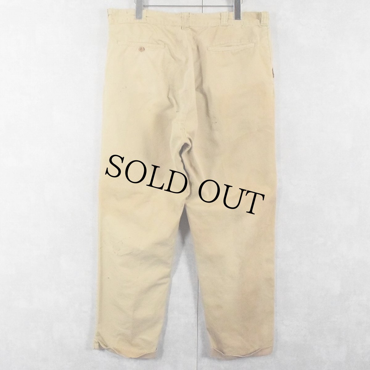 画像2: 60's U.S.ARMY チノトラウザーズ W36 (2)