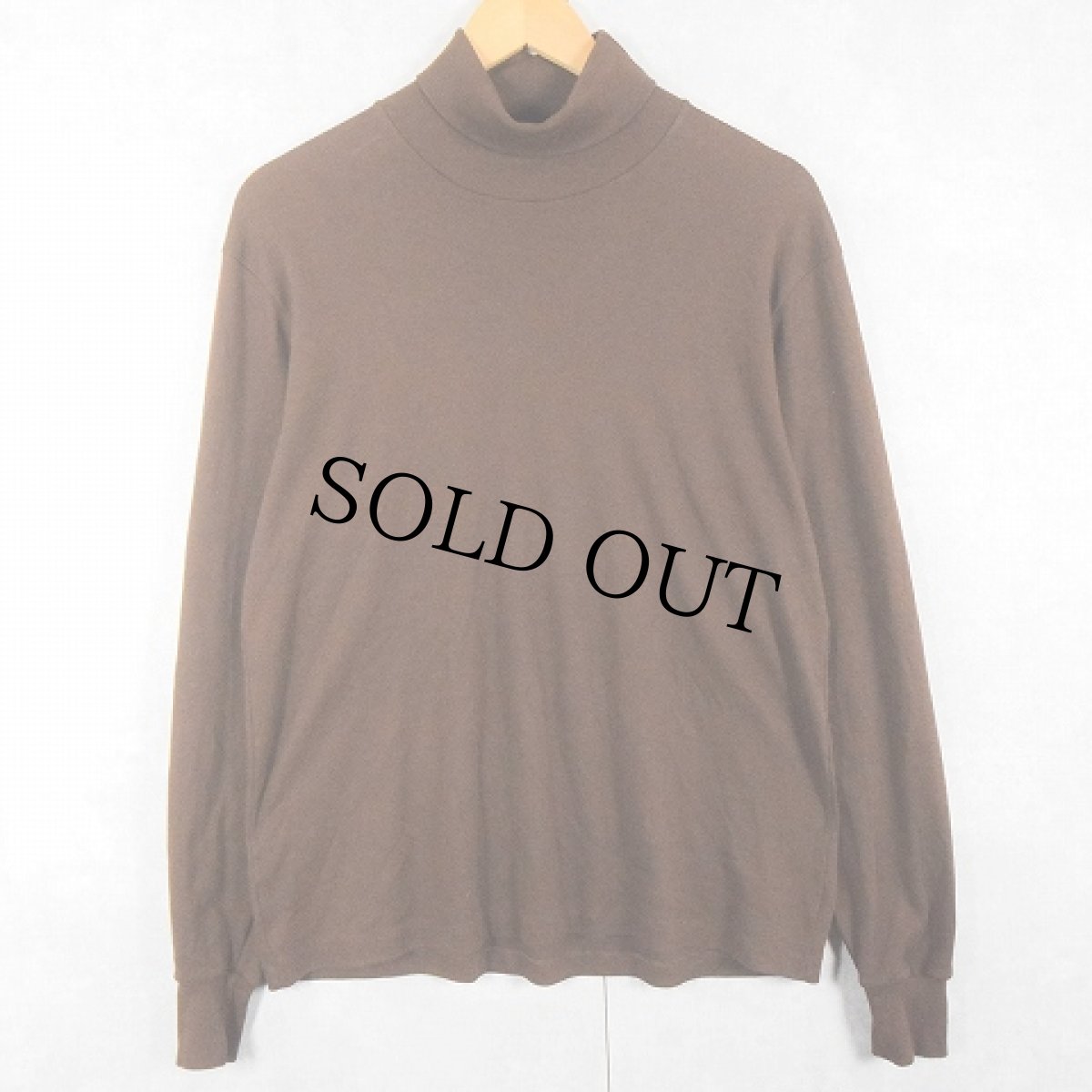 画像1: 70〜80's duofold タートルネックロンT BROWN L (1)