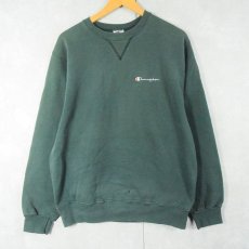 画像1: 90's Champion USA製 前Vロゴプリントスウェット L (1)