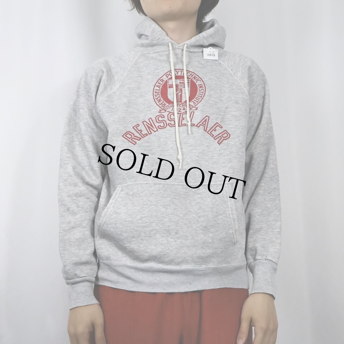 画像2: 80's "RENSSELAER" プリントラグランスウェット (2)