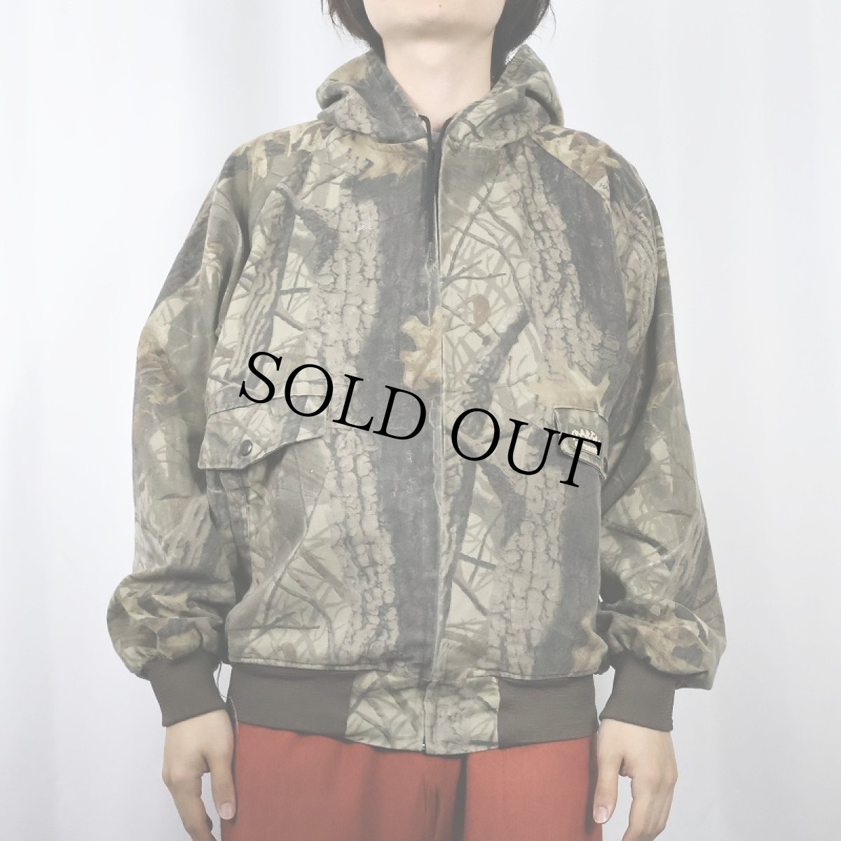 画像2: 90's SPARTAN USA製 リアルツリーカモ柄 ジップパーカー (2)