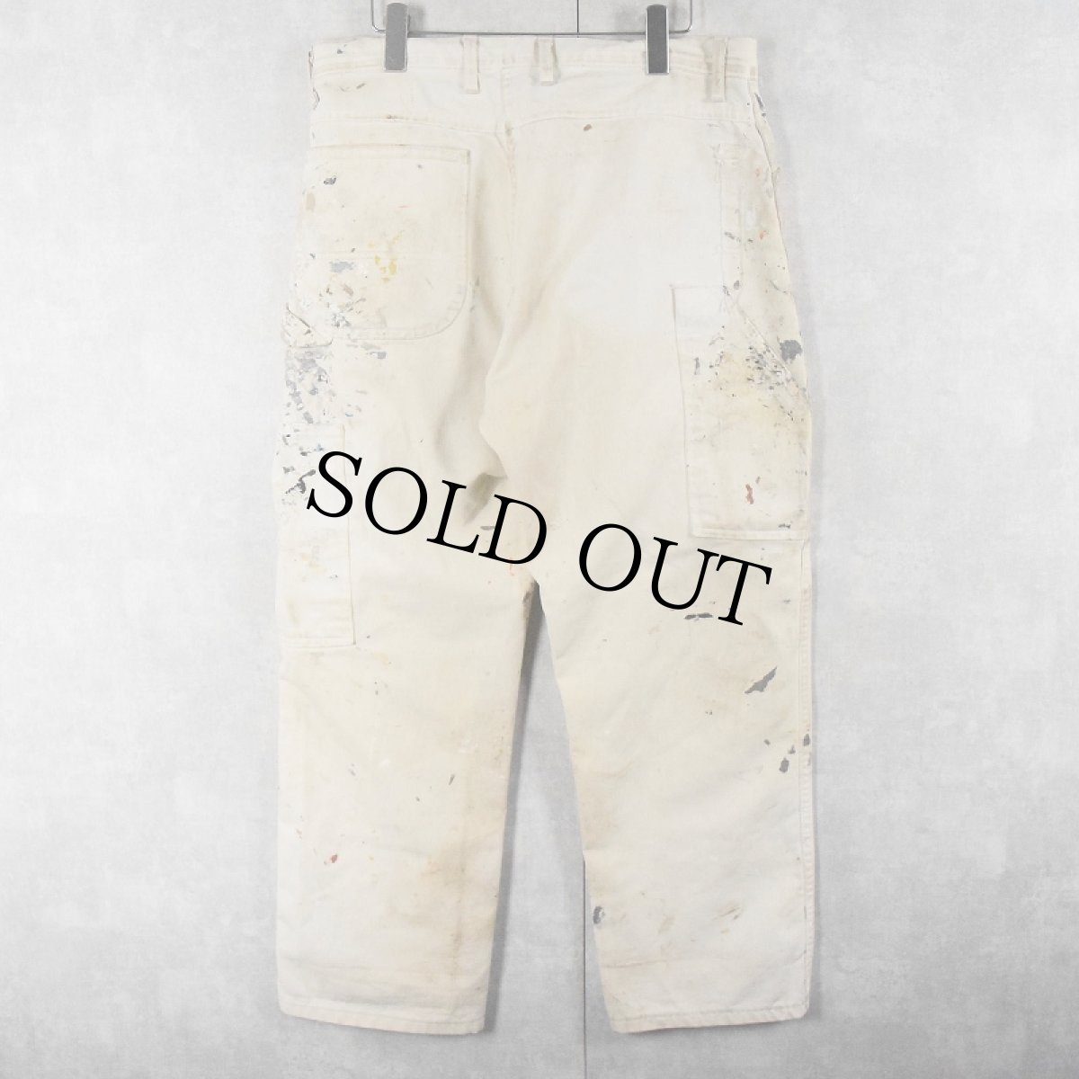 画像2: Dickies ペンキペイント ペインターパンツ W35 (2)