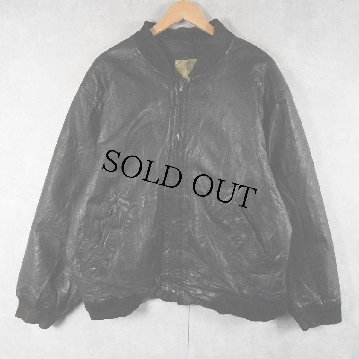 画像1: 80〜90's FUNCTION レザージャケット BLACK (1)