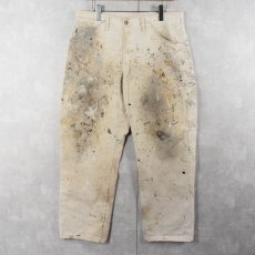 画像1: Dickies ペンキペイント ペインターパンツ W35 (1)