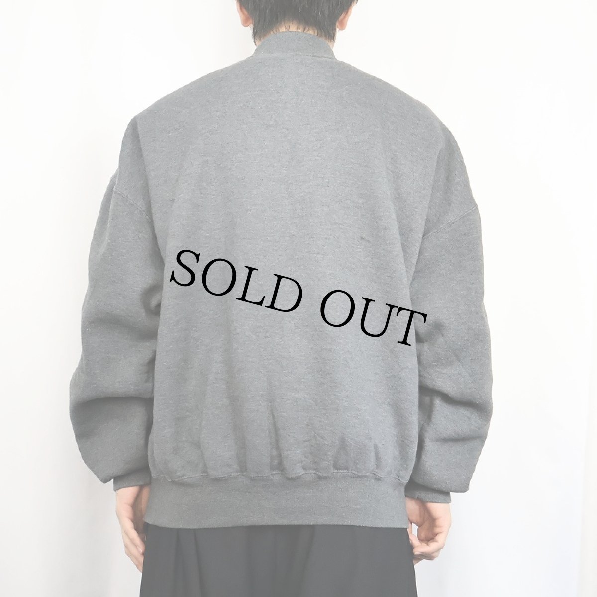 画像3: 90's RUSSELL ATHLETIC USA製 前V 無地タートルネックスウェット XXL (3)