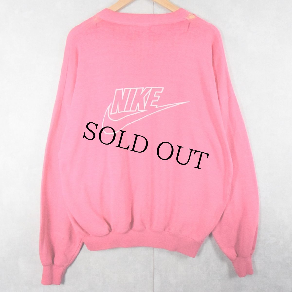 画像3: 80's NIKE USA製 紺タグ ロゴプリントスウェット XL (3)