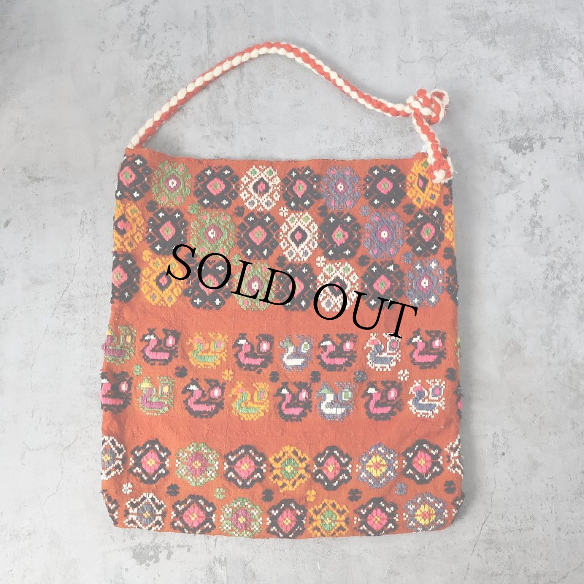 画像1: ハンドメイド 総柄 トートバッグ (1)