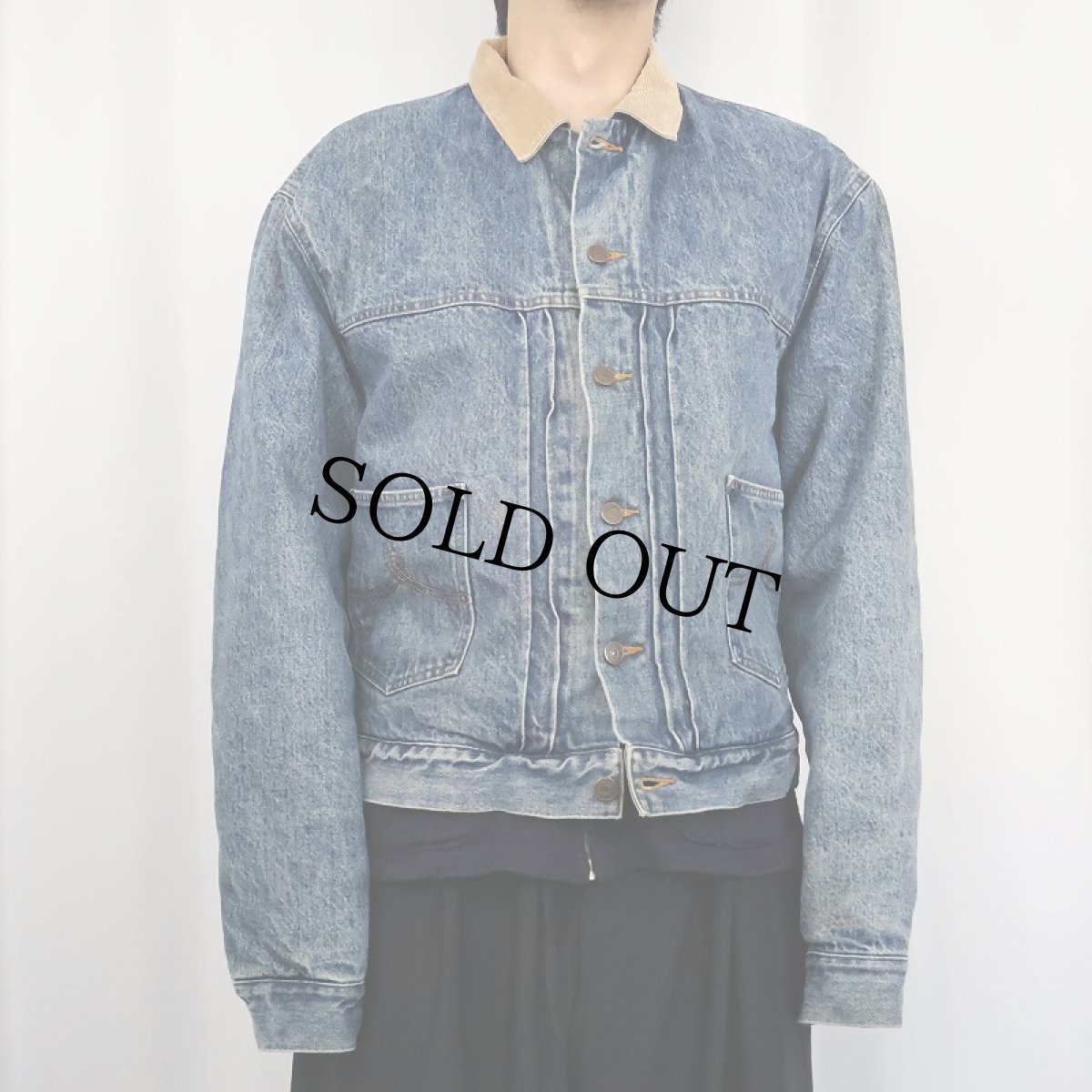 画像2: 80〜90's POLO Ralph Lauren "2nd TYPE" ブランケットライナー デニムジャケット XL (2)