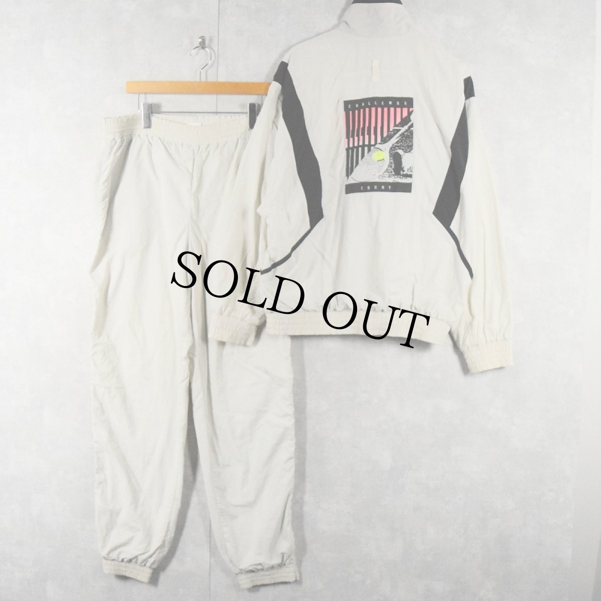 画像4: 90’s NIKE CHALLENGE COURT ナイロンジャケット / パンツ SETUP (4)