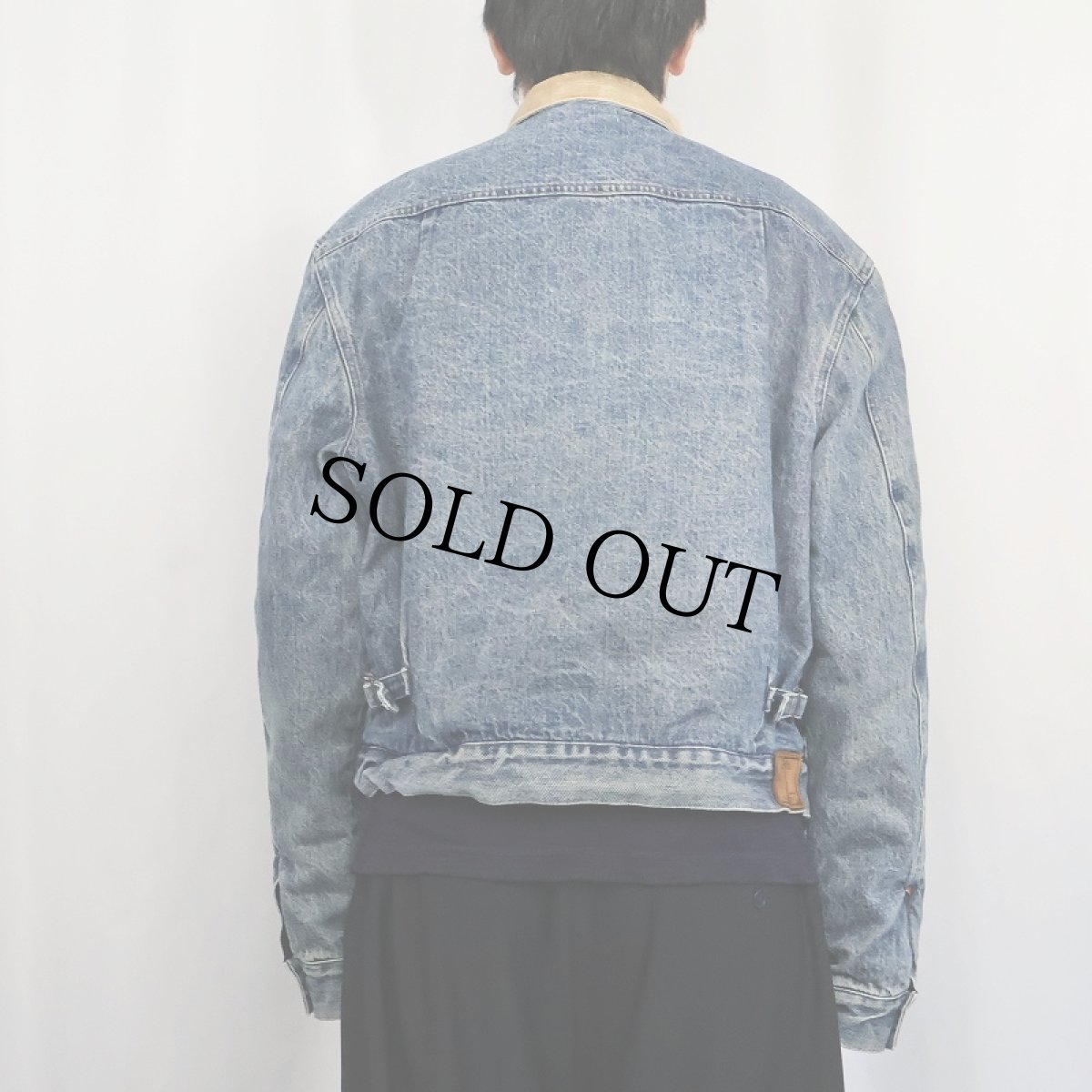 画像3: 80〜90's POLO Ralph Lauren "2nd TYPE" ブランケットライナー デニムジャケット XL (3)