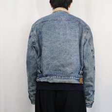 画像3: 80〜90's POLO Ralph Lauren "2nd TYPE" ブランケットライナー デニムジャケット XL (3)
