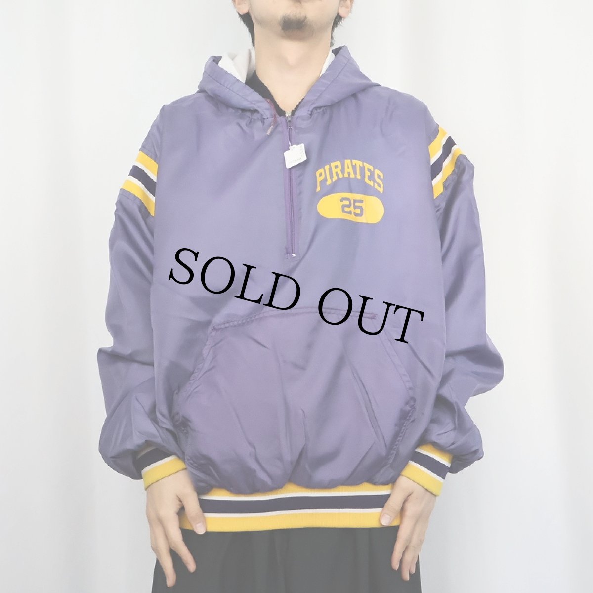 画像3: 70's Birdie USA製 "ALBURNETT" ハーフジップ ナイロンパーカー 2X (3)