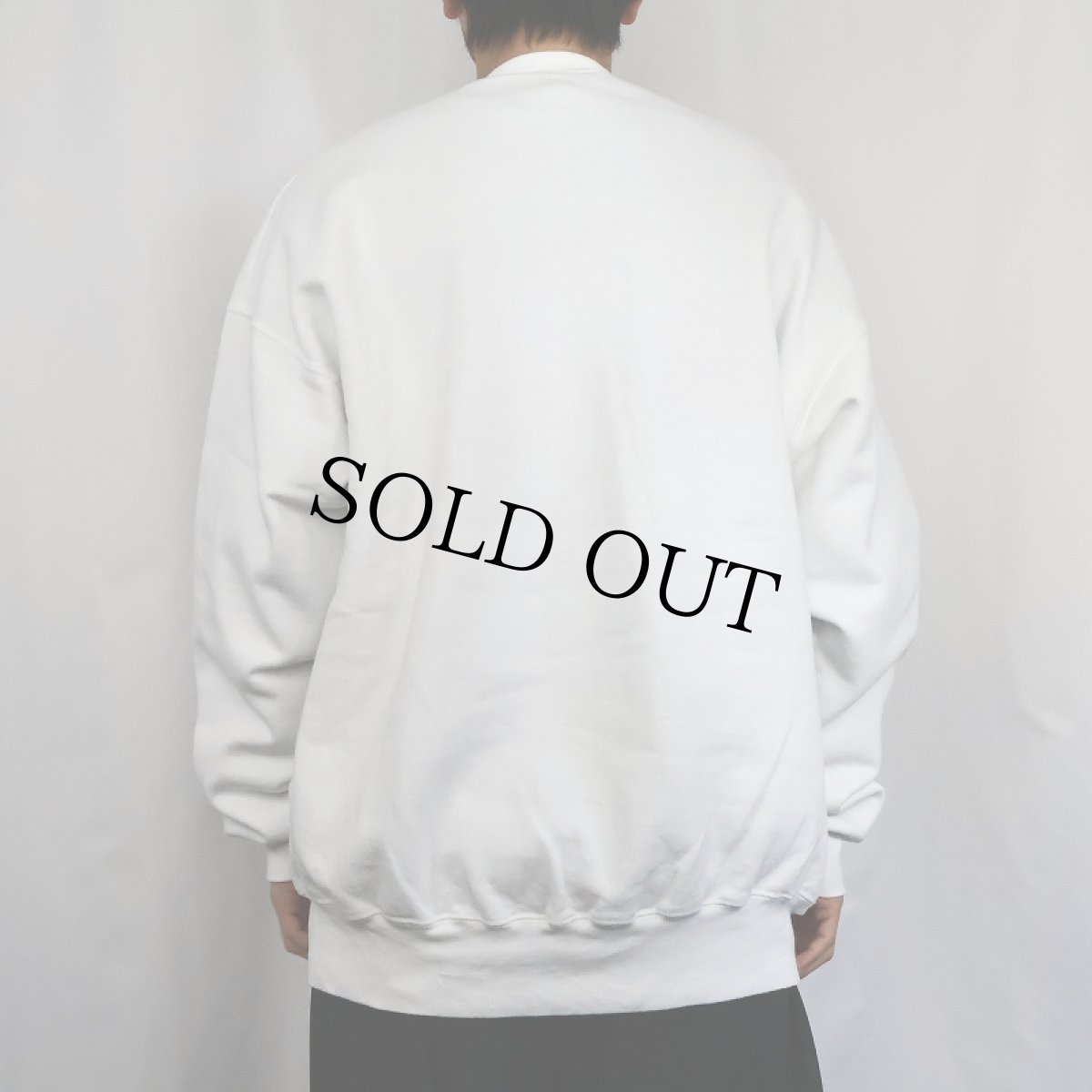 画像3: 90's〜 USA製 "THE FISH MEASURING SHIRT" シュールイラストスウェット XXL (3)