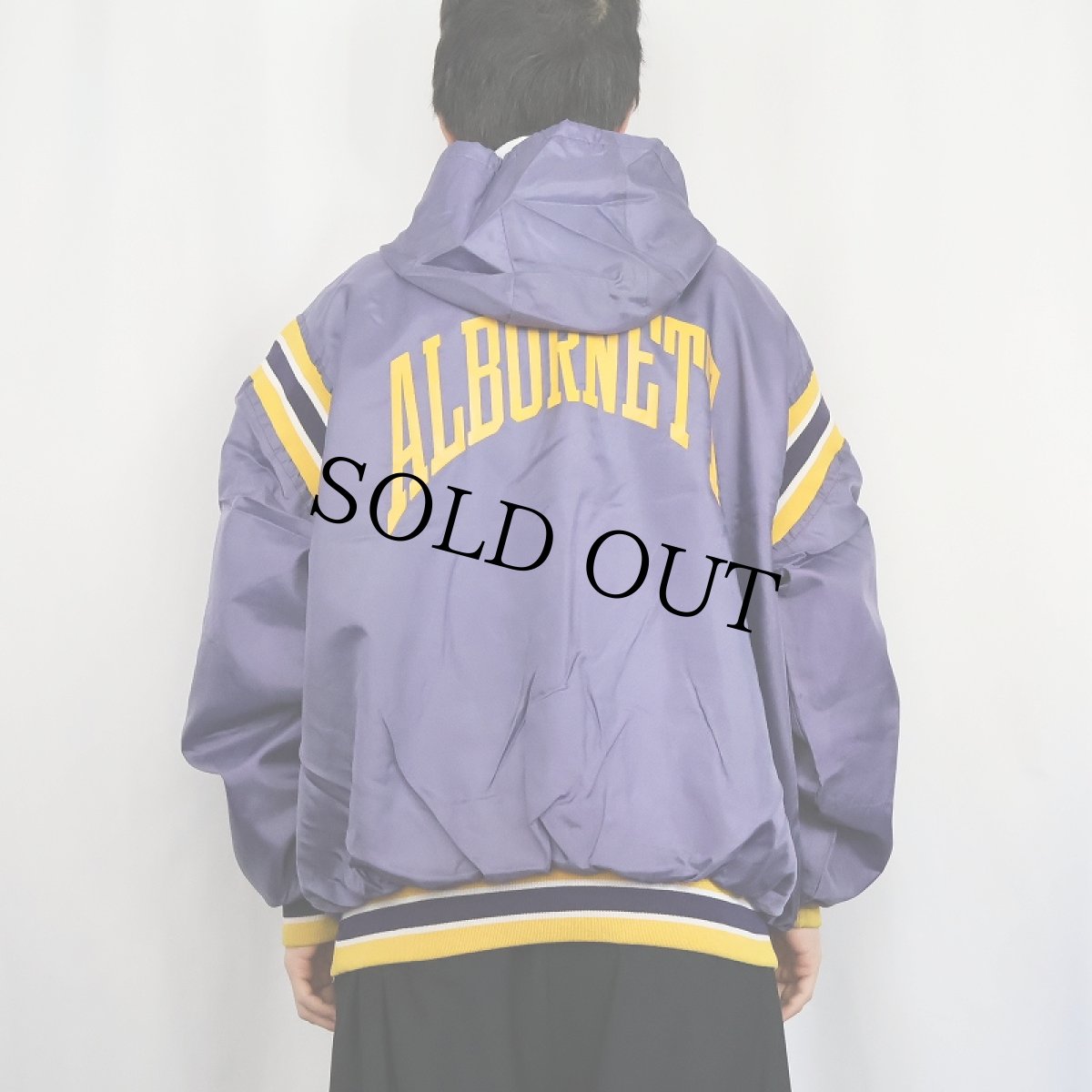 画像4: 70's Birdie USA製 "ALBURNETT" ハーフジップ ナイロンパーカー 2X (4)