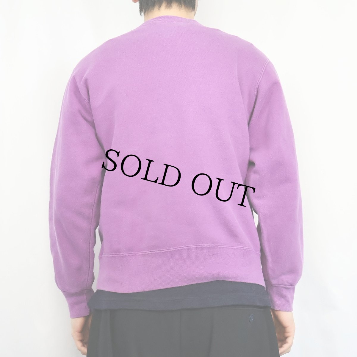 画像3: 80〜90's Champion USA製 青刺繍タグ 後期 前V ロゴ刺繍スウェット M (3)