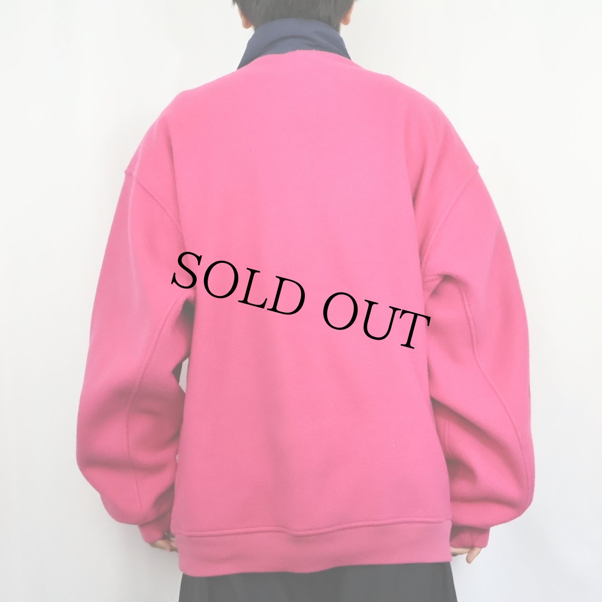 画像3: 90's GAP フリースプルオーバージャケット XL (3)