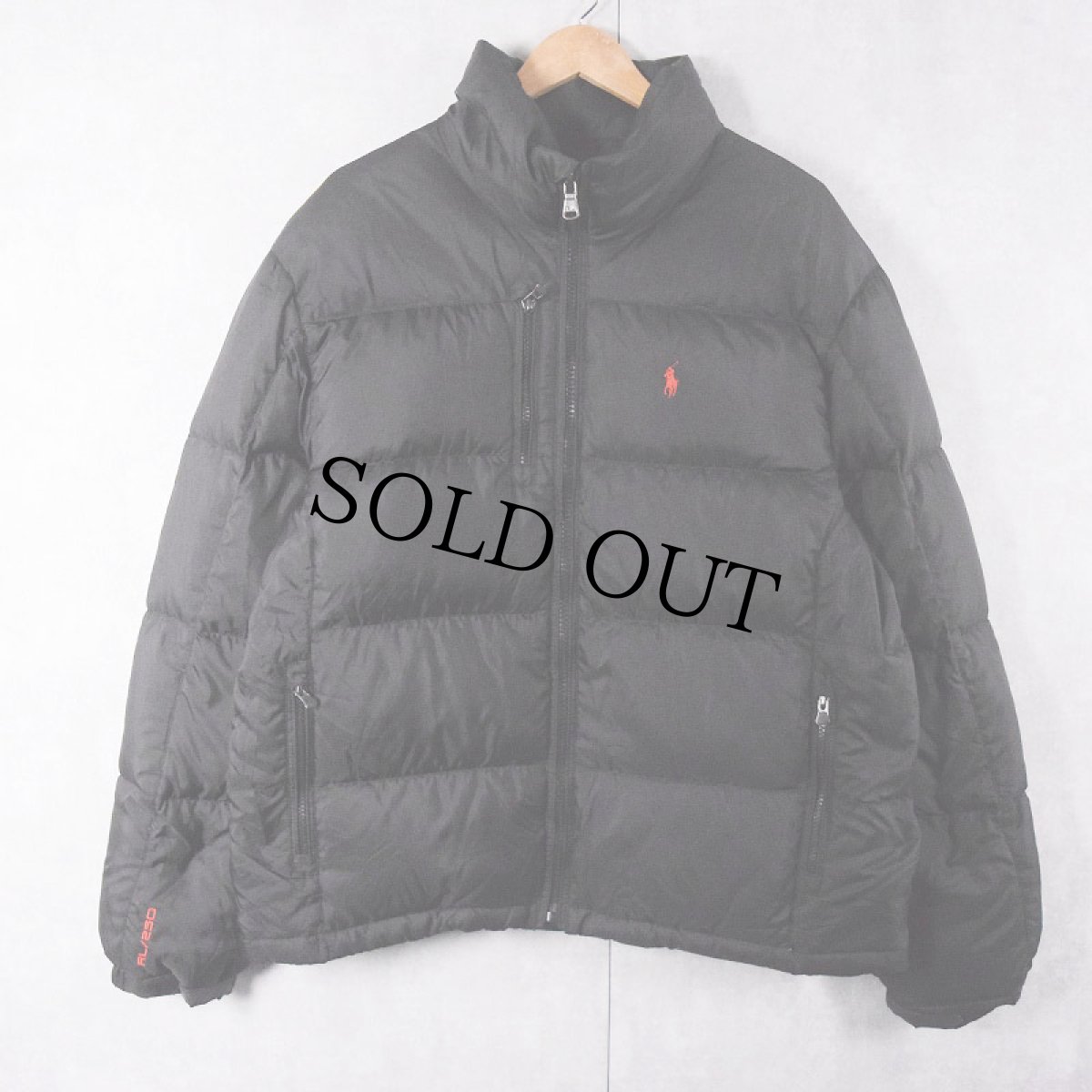 画像1: 【お客様専用ページ】POLO Ralph Lauren "RL/250" ロゴ刺繍 ダウンジャケット BLACK L (1)