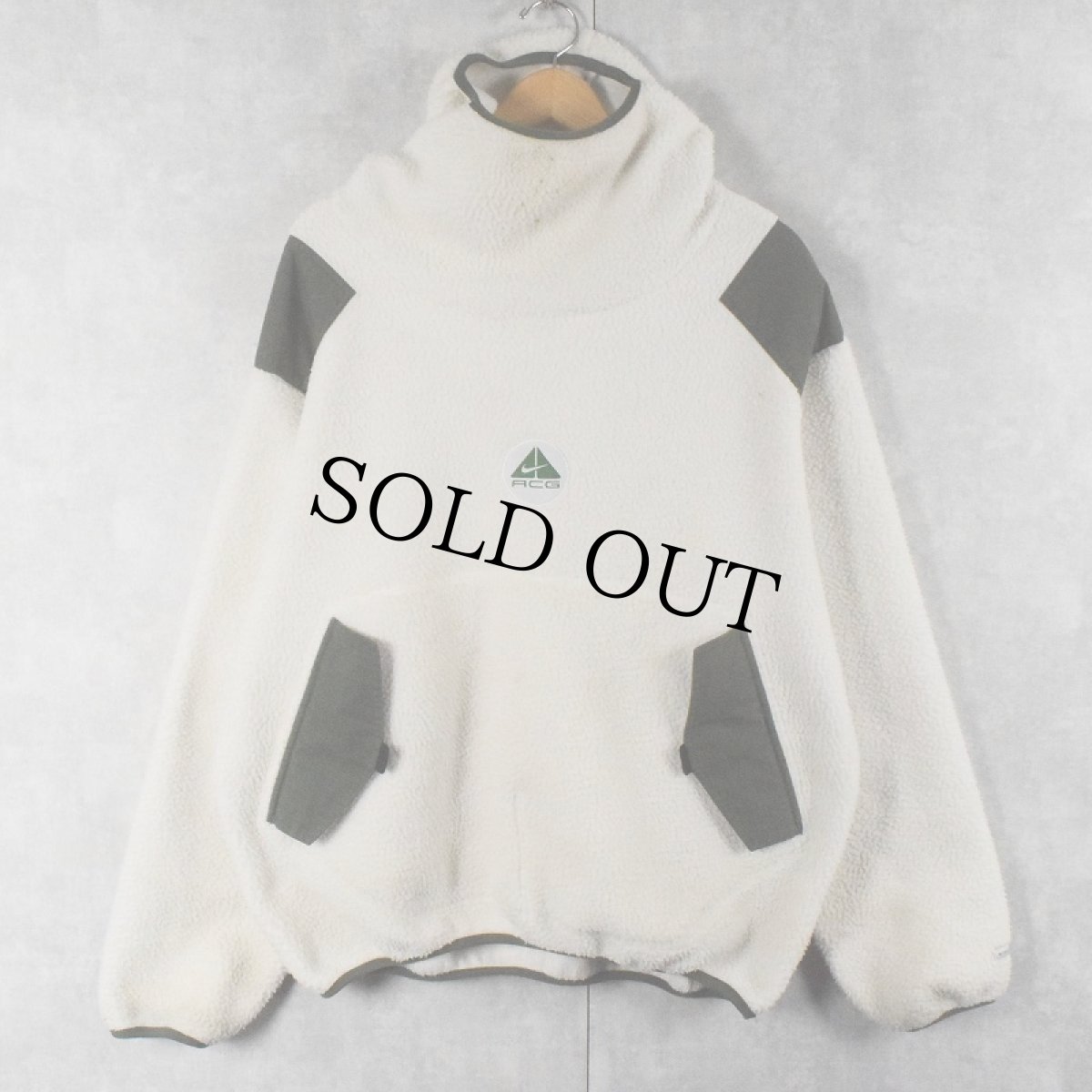 画像3: 90〜2000's NIKE ACG USA製 "NINJA" フリースプルオーバージャケット M (3)