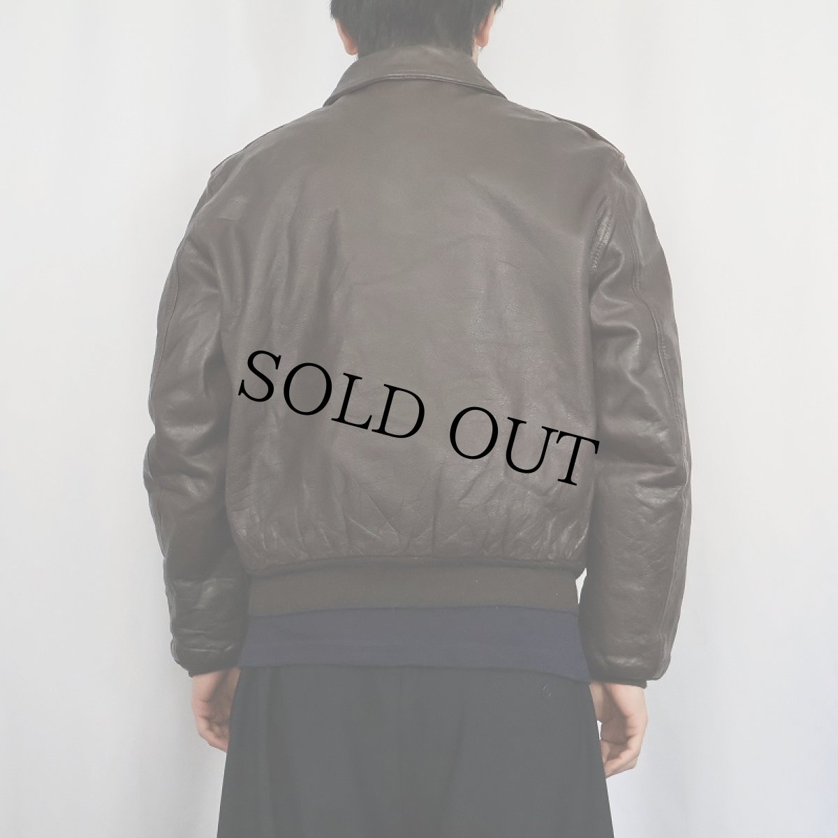 画像3: 70's AVIREX "A-2 TYPE" レザーフライトジャケット BROWN (3)