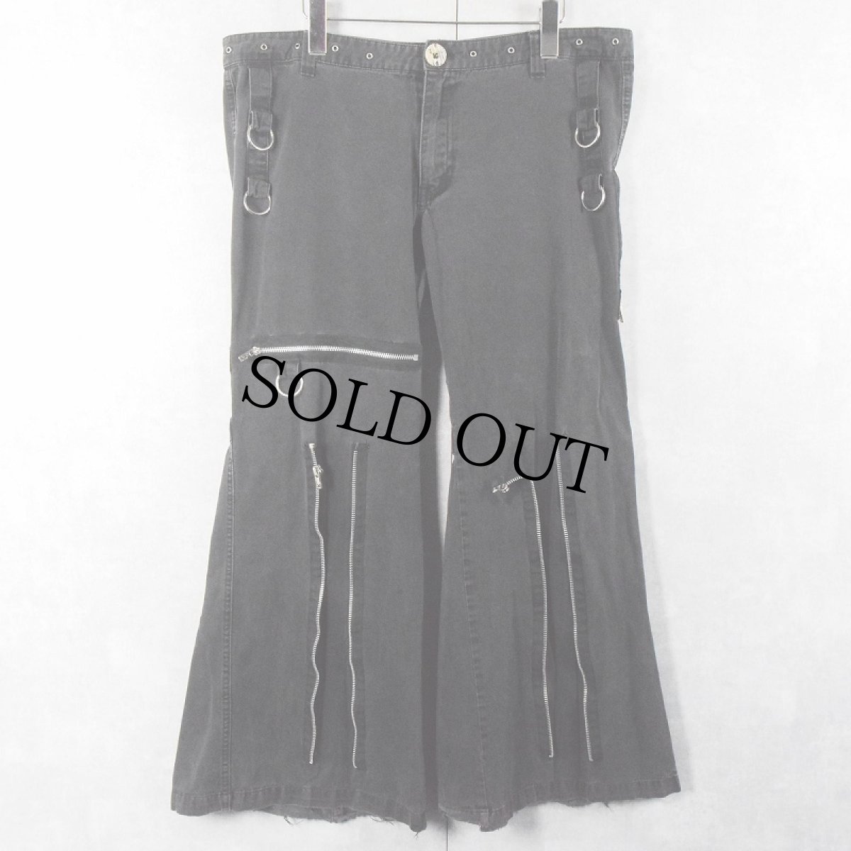 画像3: TRIPP ボンテージワイドパンツ BLACK size15 (3)