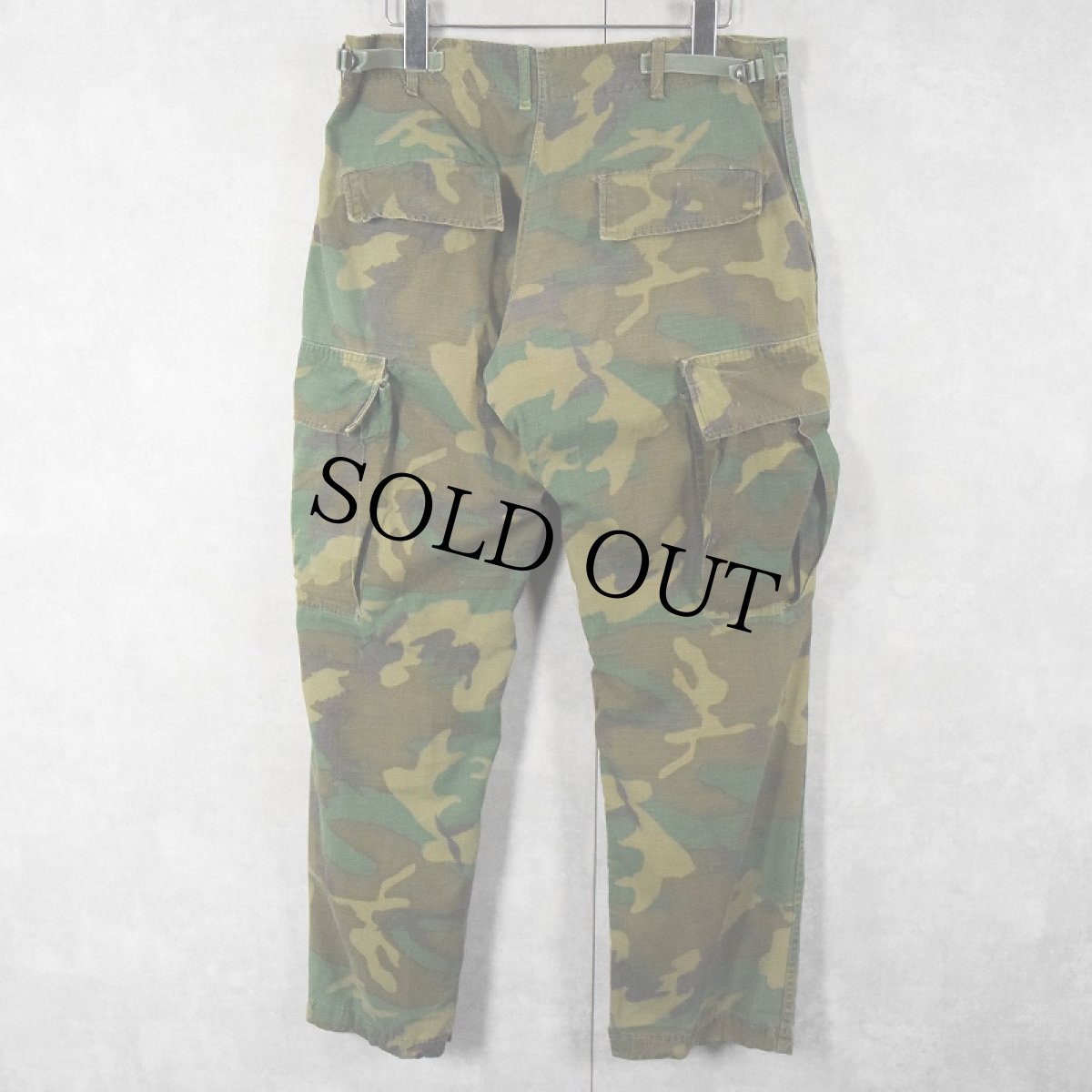 画像2: 60's U.S.ARMY ERDL迷彩 ミックスリーフ ジャングルファティーグパンツ 5th W33 (2)