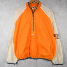 画像1: NIKE 切り替えデザイン ハーフジップナイロンジャケット M (1)
