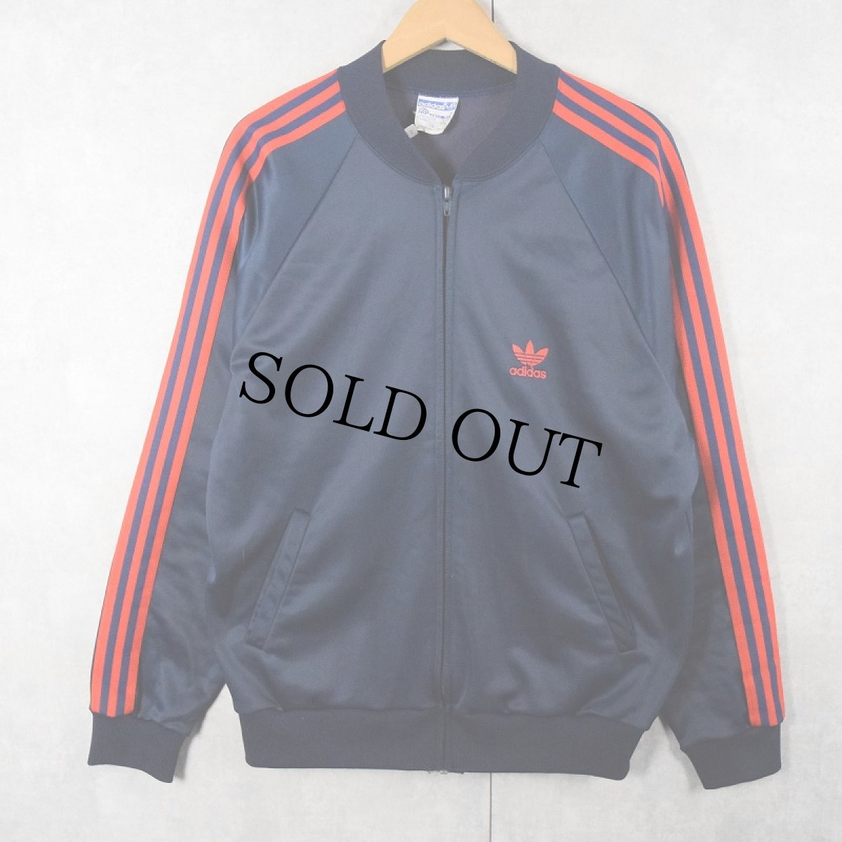 画像1: 80's adidas ATP USA製 トラックジャケット NAVY L (1)