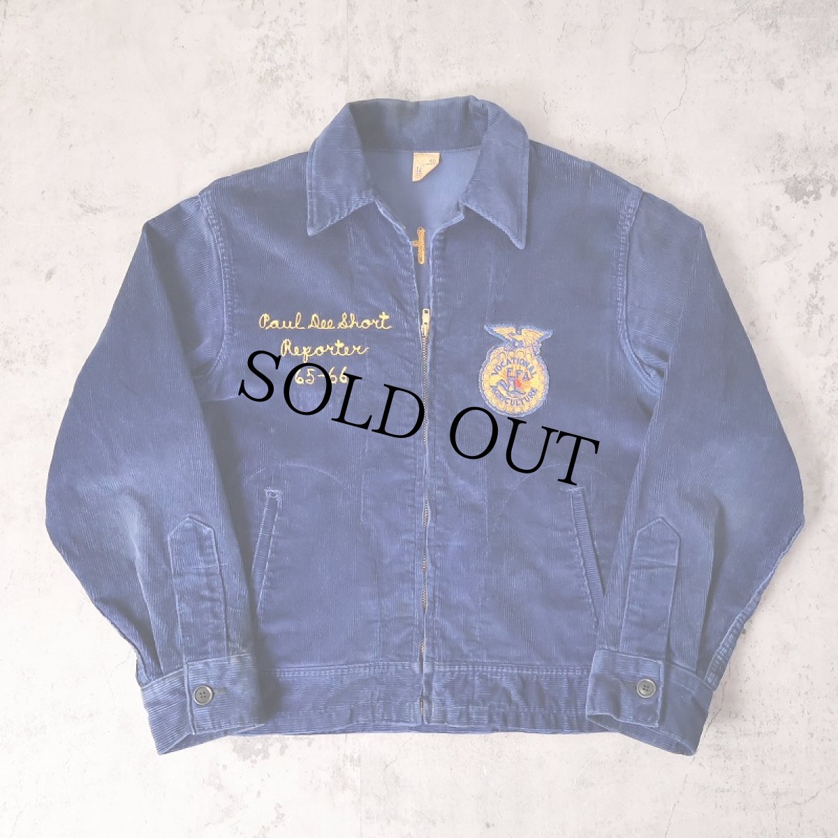 画像2: 60's FFA "OKLAHOMA VIAN" ファーマーズコーデュロイジャケット size40 (2)