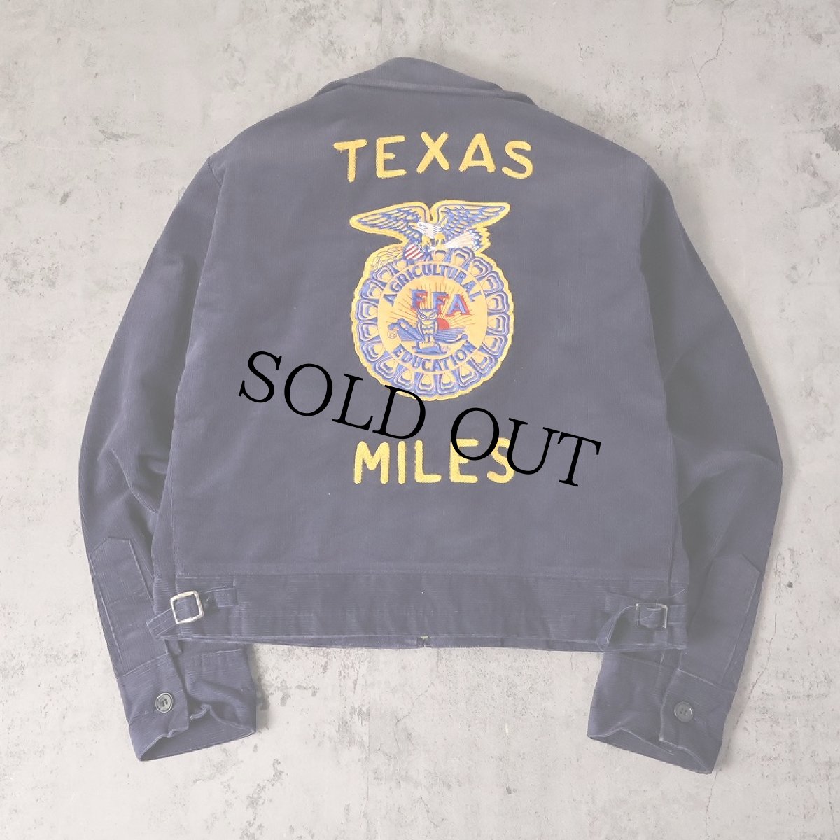 画像1: 80's FFA "TEXAS MILES" ファーマーズコーデュロイジャケット size38 (1)