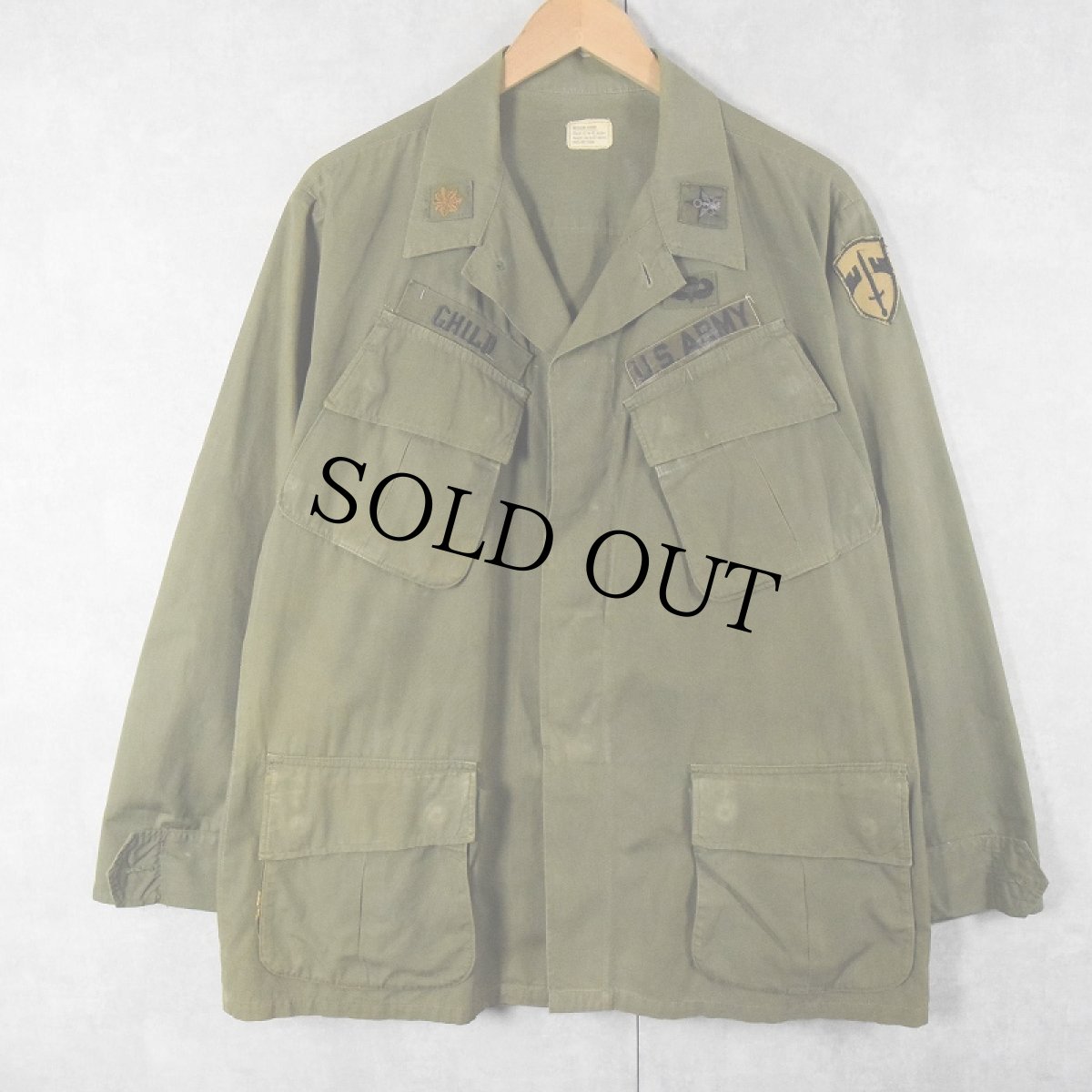 画像1: 60's U.S.ARMY ジャングルファティーグジャケット 5th MEDIUM-SHORT (1)