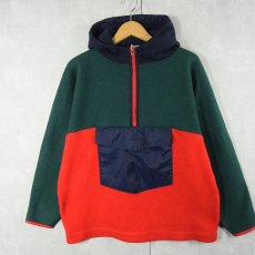 画像1: 90's GAP フリースアノラックパーカー XL (1)