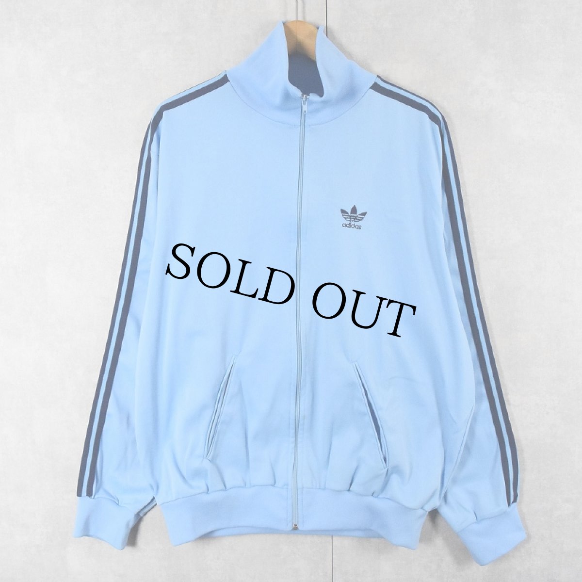 画像1: 80's adidas FRANCE製 サイドライン トラックジャケット L (1)