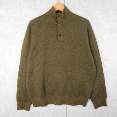 画像1: POLO Ralph Lauren ミックスカラー ハイネック メリノウールニットセーター S (1)