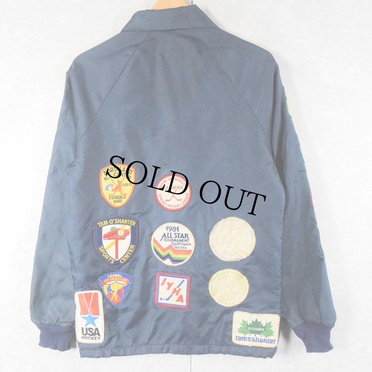 画像2: 70's STARTER ワッペンカスタム 裏ボア ナイロンコーチジャケット XXS (2)