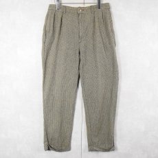 画像3: POLO Ralph Lauren 千鳥格子柄 2タック コットンスラックス W31 (3)