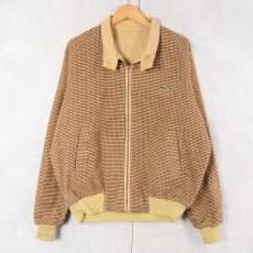 画像2: 70〜80's LACOSTE 千鳥格子柄 リバーシブルスイングトップ XL (2)