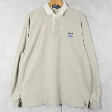 画像2: POLO Ralph Lauren "POLO SPORT" 星条旗プリント コットンラガーシャツ L (2)