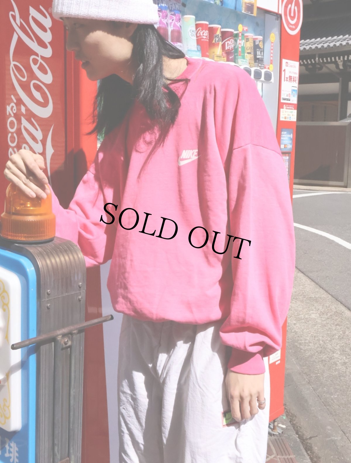 画像2: 80's NIKE USA製 紺タグ ロゴプリントスウェット XL (2)