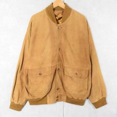 画像1: スエードレザージャケット size56 (1)