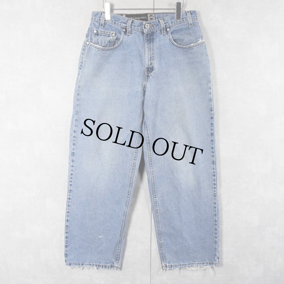 画像1: 90's Levi's SILVER TAB USA製 "baggy mega wide" デニムパンツ W32 (1)