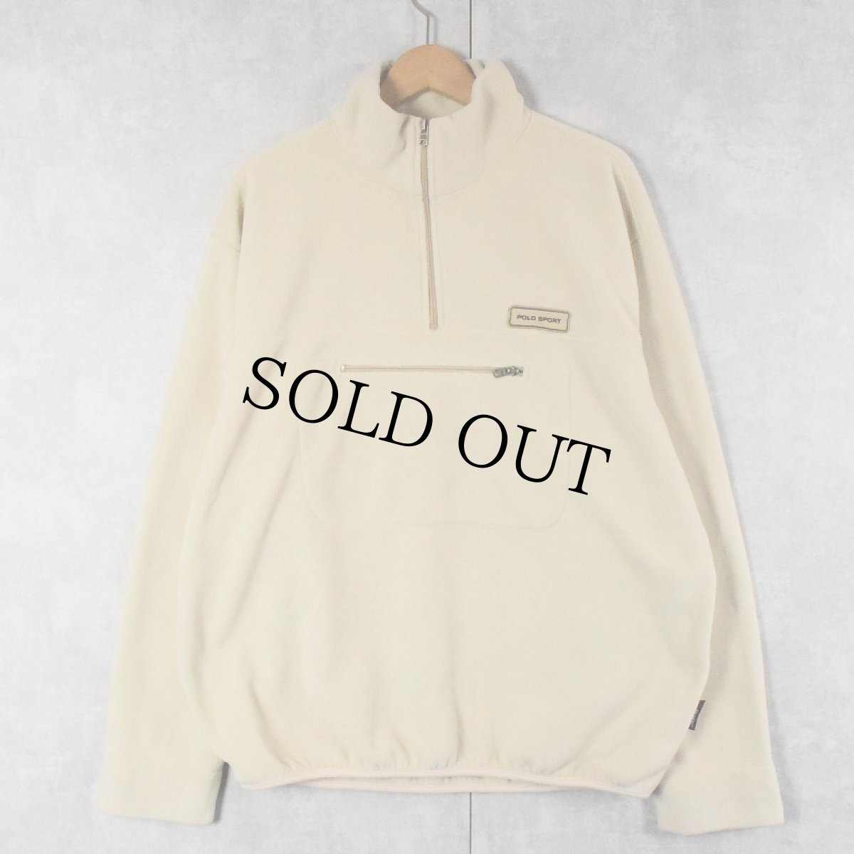 画像1: 【SALE】 90's POLO SPORT Ralph Lauren ハーフジップフリースジャケット XL (1)